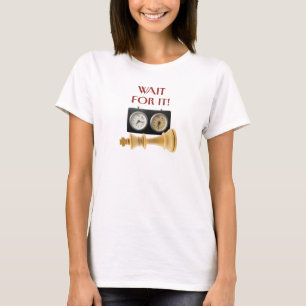 Warte darauf! Karo Mate, Schachspieler T-Shirt