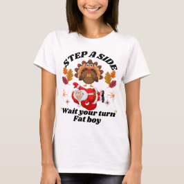 Warte Deine Runde, Dicker Junge, Lustiges Thanksgi T-Shirt