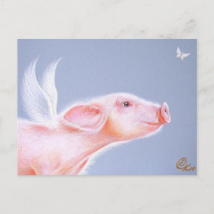Warte einfach auf mich! postkarte