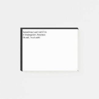 Warte, ich bin bei der Arbeit Post-it Klebezettel