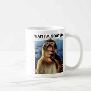 Warte, ich bin Goated Y2k lustiger denkender Affe  Kaffeetasse