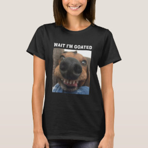 Warte, ich bin Hunde Humor Meme T-Shirt
