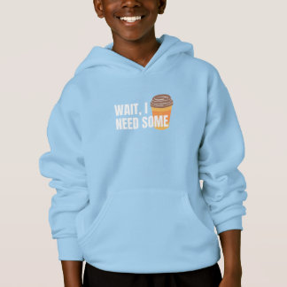 Warte, ich brauche Kaffee – Lustiges Design für du Hoodie