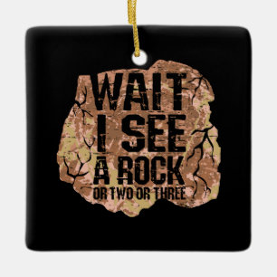 Warte, ich sehe einen Rock Keramikornament