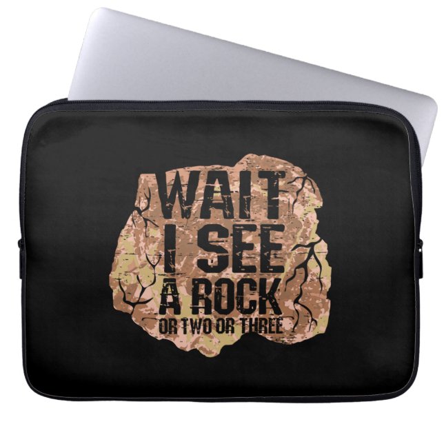 Warte, ich sehe einen Rock Laptopschutzhülle (Vorderseite)