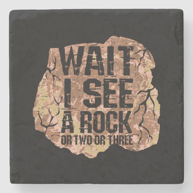 Warte, ich sehe einen Rock Steinuntersetzer (Vorderseite)