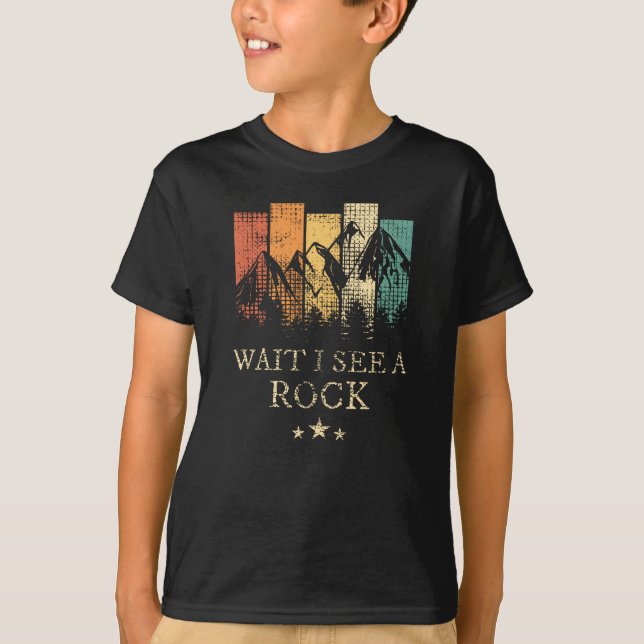 Warte, ich sehe einen Rock T-Shirt (Vorderseite)
