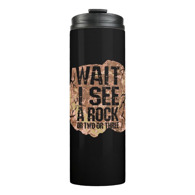 Warte, ich sehe einen Rock Thermosbecher (Vorderseite)