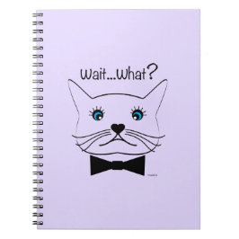 Warte mal...Was? Mit Augen Katze, Cool Notizblock