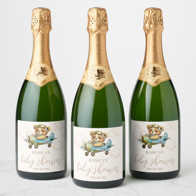 Warte schon! Teddy Bear Baby Shower Sparkling (Flaschen)