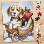 Wartefeder - Labrador Puppy - Schwarzes Labor Puzzle<br><div class="desc">Ein wertvoller kleiner Black Labrador Welpe gewartet für den Frühling. 

Wartezeit Frühjahr - Original Artwork von Judy Burrows @ Black Dog Art</div>