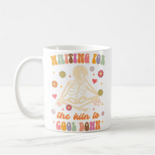 Warten auf die Abkühlung des Ofens Keramik Tonmach Kaffeetasse