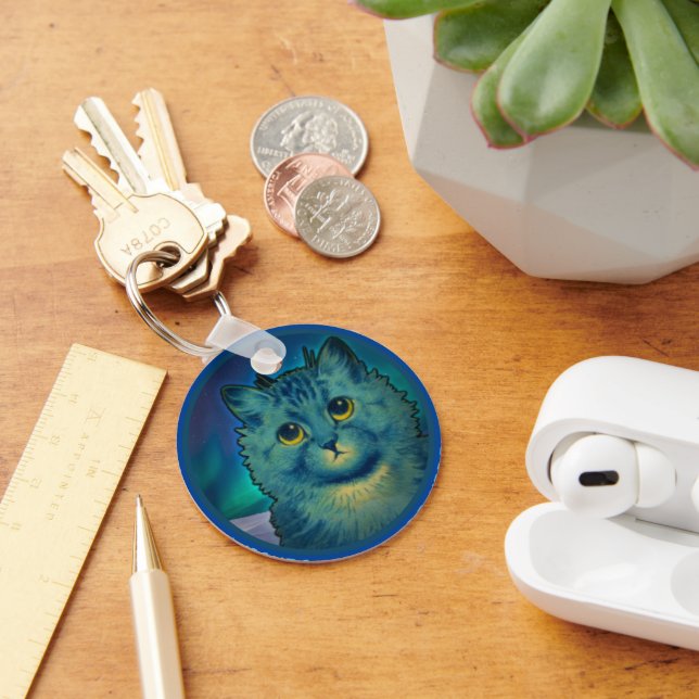 WARTEN AUF ZUHAUSE KITTY KEY RING SCHLÜSSELANHÄNGER (Schreibtisch)