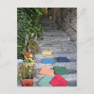 Warten für eine Tabelle Postkarte