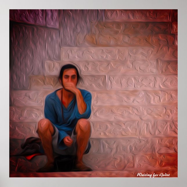 Warten für Godot Poster (Vorne)