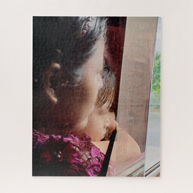 Warten im Regen Puzzle (Vertikal)