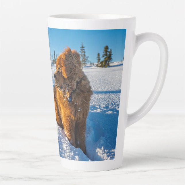 Warten im Schnee Milchtasse (Rechts)