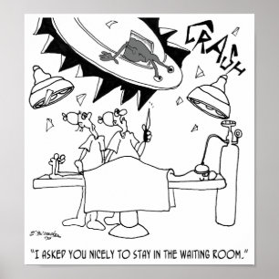 Warten Room Cartoon 9481 Poster