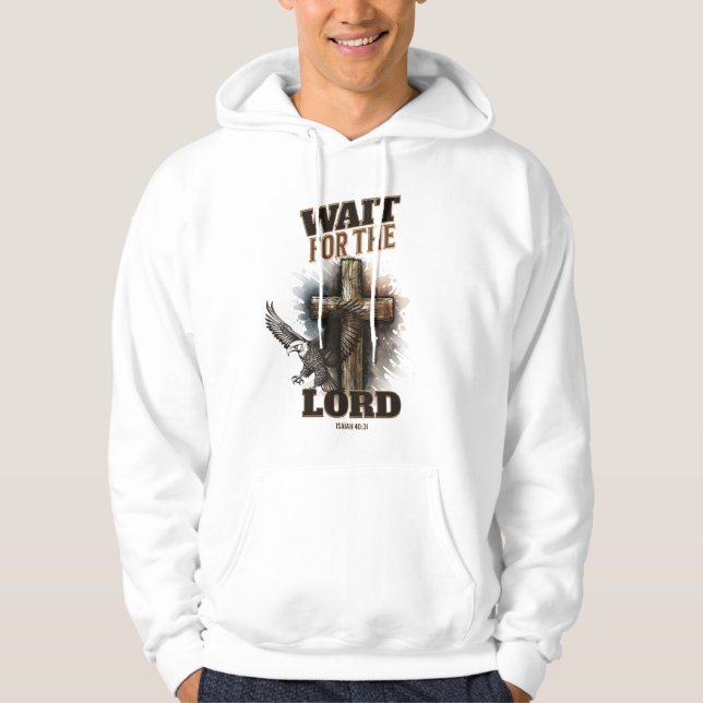 Warten Sie 40:31 Uhr auf die LORD Isaiah. Hoodie (Vorderseite)