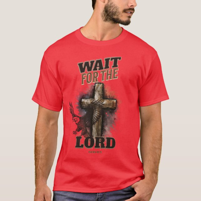 Warten Sie 40:31 Uhr auf die LORD Isaiah. T-Shirt (Vorderseite)