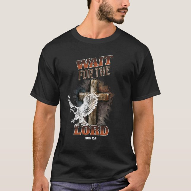 Warten Sie auf den 40:31 T - Shirt des LORD Isaiah (Vorderseite)