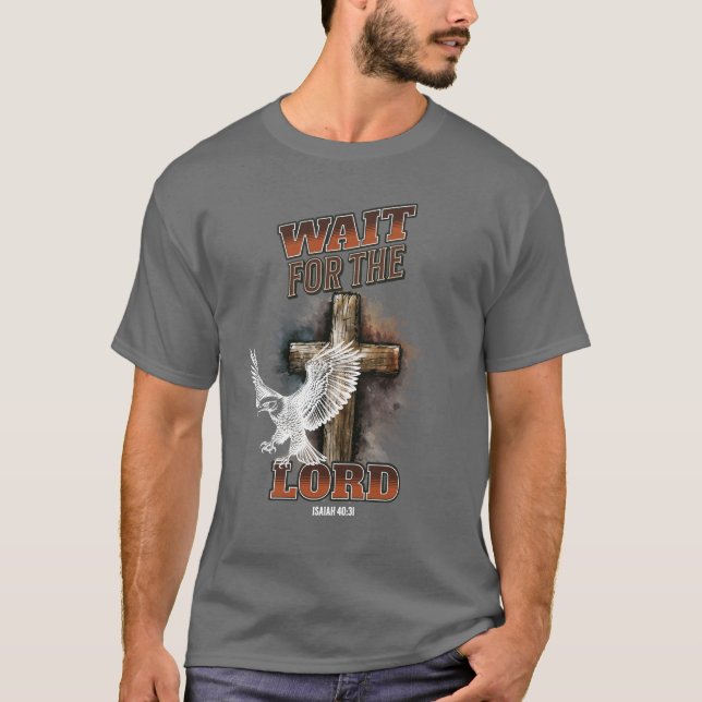 Warten Sie auf den 40:31 T - Shirt des LORD Isaiah (Vorderseite)