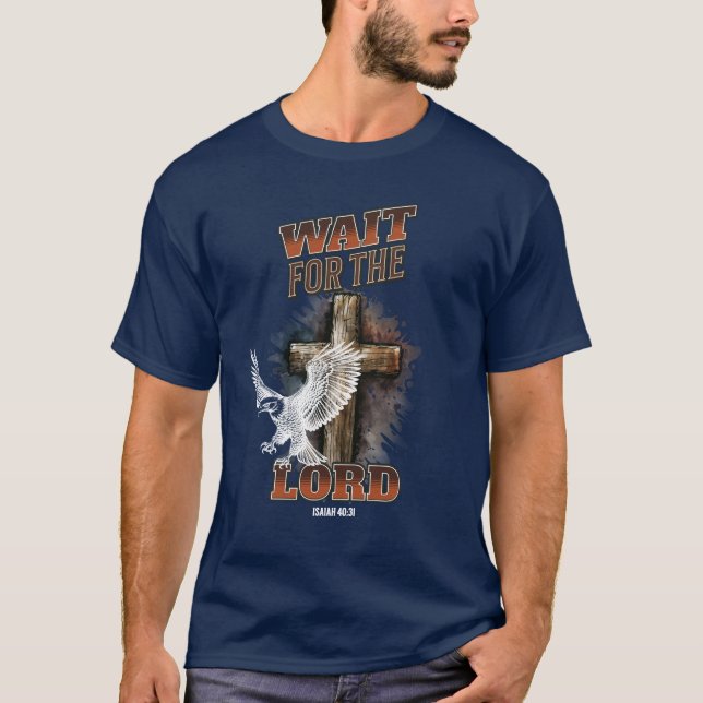 Warten Sie auf den 40:31 T - Shirt des LORD Isaiah (Vorderseite)
