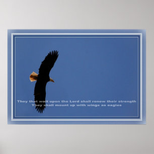 Warten Sie auf den Herrn Poster