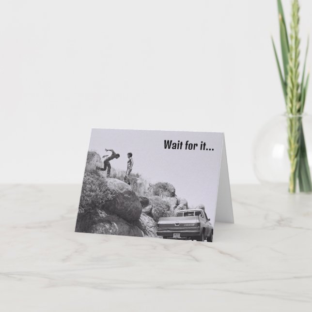 Warten Sie auf die Karte (Vorderseite)