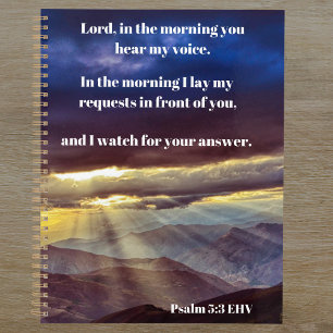 Warten Sie auf Gott Psalm 5:3 Bibel Verse Planer