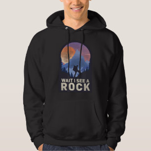 WARTEN SIE, ICH SEHE EINEN STEIN - Geologie Geolog Hoodie