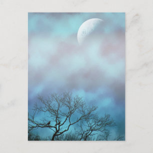 Warten Sie morgens auf Postkarte