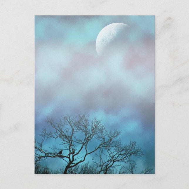 Warten Sie morgens auf Postkarte (Vorderseite)