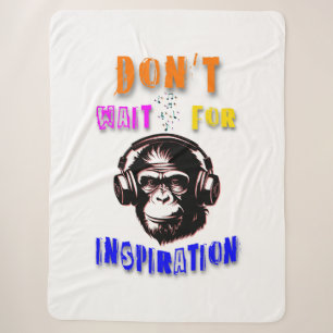 Warten Sie nicht auf Inspiration Sherpadecke