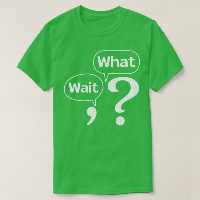 Warten Sie T-Shirt (Design vorne)