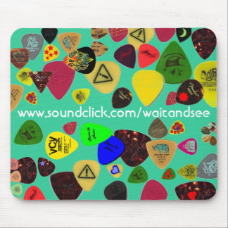 WARTEN Sie UND SEHEN Sie Plektrum mousepad