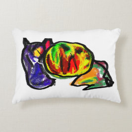 Wartend Schwarzer Herbst Dekokissen