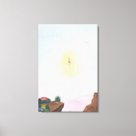 Wartercolor fantastische Welt ein wunderbares Märc Leinwanddruck