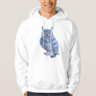 Warterfarbige Malerei fett blaues Schüssel Hoodie
