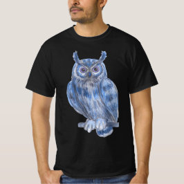 Warterfarbige Malerei fett blaues Schüssel T-Shirt