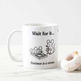 Wartet darauf Mäuse Kaffeetasse
