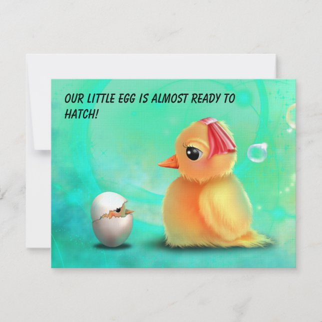 Wartete Baby-Duschen-Einladung Einladung (Vorderseite)