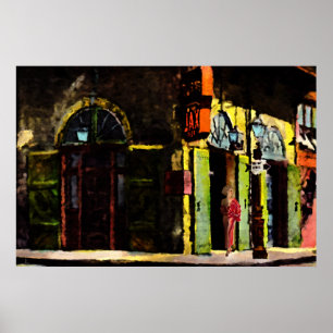 Wartete die Nacht im französischen Viertel Poster