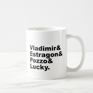 Wartete Godot - Vladimir Estragon glückliches Kaffeetasse