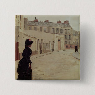 Wartete, Rue de Chateaubriand, Paris Button