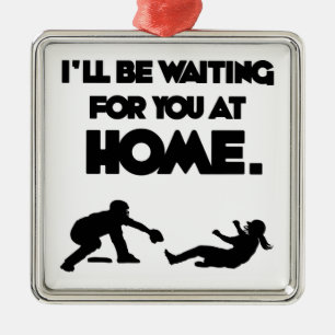 Wartete Sie Silbernes Ornament