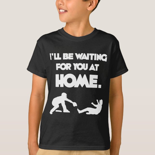 Wartete, weiß T-Shirt (Vorderseite)