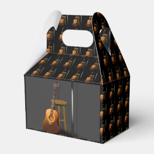 Wartete Zugaben-Gitarren-Schemel und Mike Geschenkschachtel