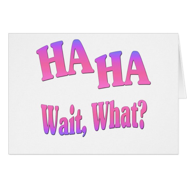 Wartezeit ha ha…, was? (Vorderseite (Horizontal))