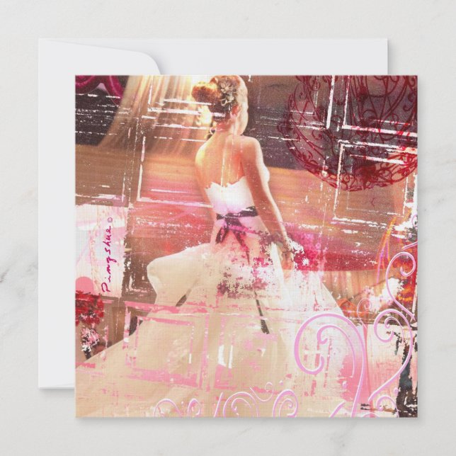 Wartezeitbrauteinladung Einladung (Vorderseite)